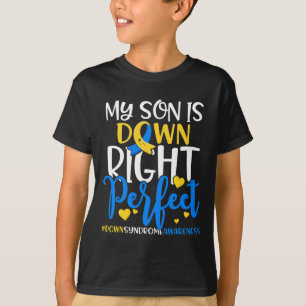 Down Syndrome Awareness Mein Sohn ist unten Perfe T-Shirt