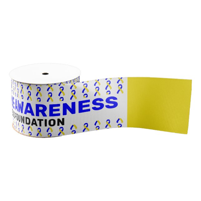 Down Syndrome Awareness Pattern Ribbon Ripsband (Spule)