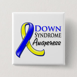 Down Syndrome Awareness Ribbon Button