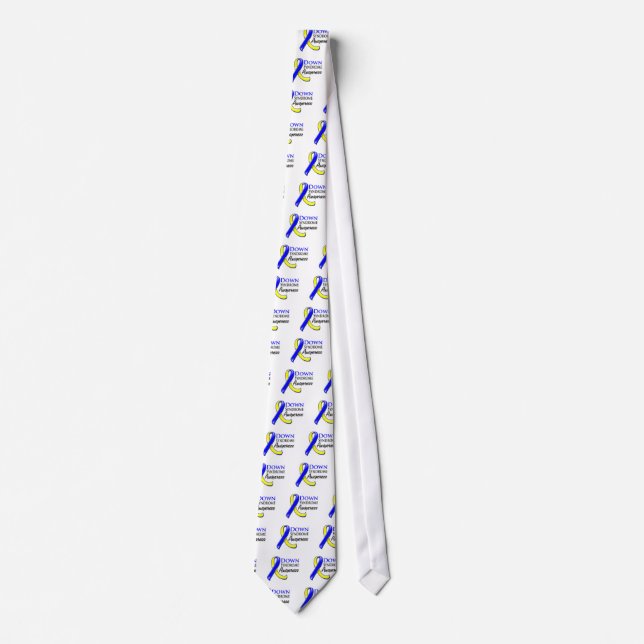 Down Syndrome Awareness Ribbon Krawatte (Vorderseite)
