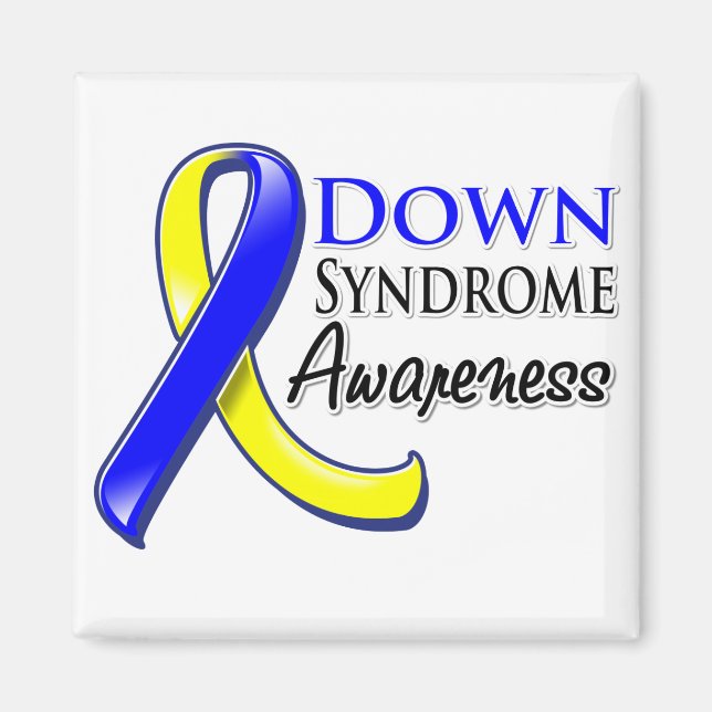 Down Syndrome Awareness Ribbon Magnet (Vorne)