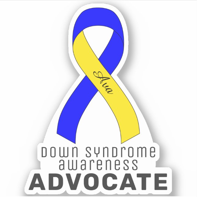 Down Syndrome Awareness Vinyl Sticker (Vorderseite)