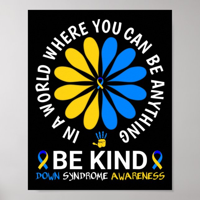 Down Syndrome Day 2024 Be-Down Syndrome Aware Poster (Vorne)