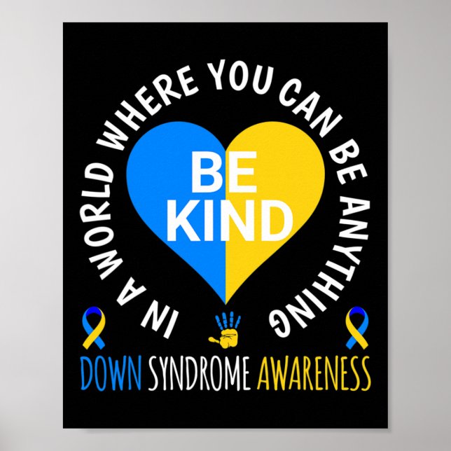 Down Syndrome Day 2024 Be-Down Syndrome Aware Poster (Vorne)