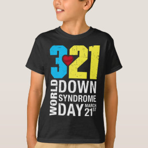 Down Syndrome Day März 21st Down Syndrome Awarene T-Shirt