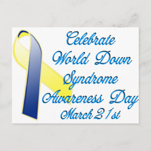 Down Syndrome Day Postkarte