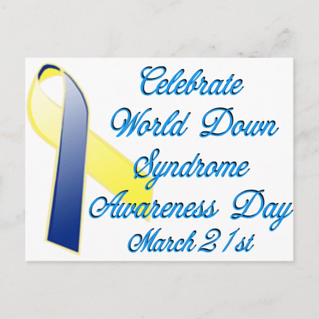 Down Syndrome Day Postkarte (Vorderseite)