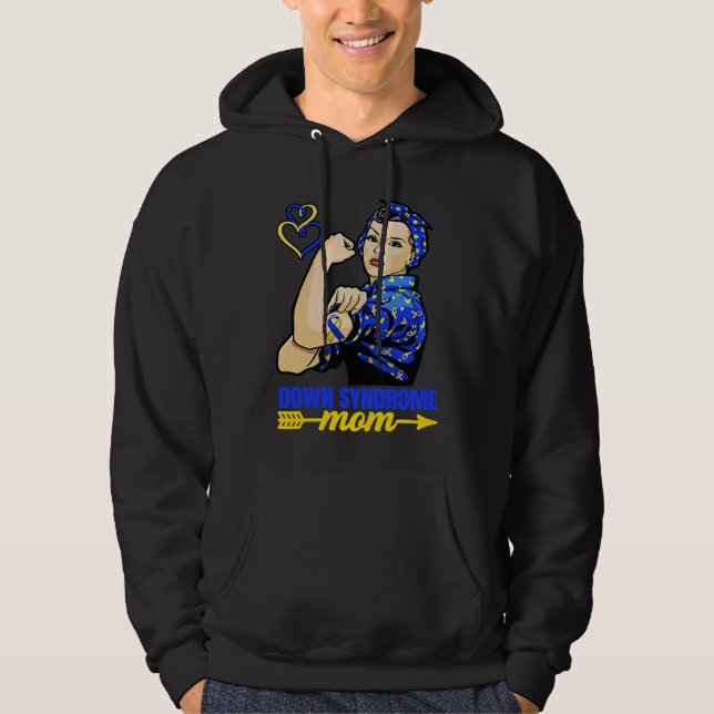 Down Syndrome Mom Trisomy 21 Down Syndrome Awarene Hoodie (Vorderseite)