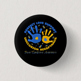 Down Syndrome Ribbon respektieren Support Awarenes Button