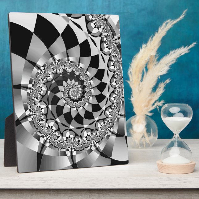 "Down the Rabbit Hole" Große Plaque Fotoplatte (Seite)