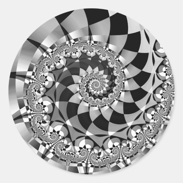 "Down the Rabbit Hole" Round Stickers (Vorderseite)