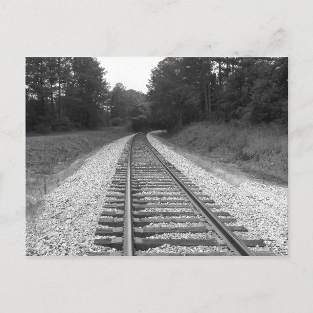 "Down the Tracks" Postkarte (Vorderseite)
