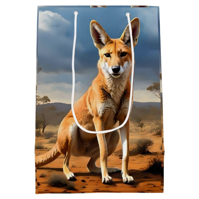 **"Down Under Deluxe: The Kangaringo Design"** Mittlere Geschenktüte (Rückseite)