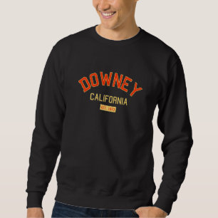 Downey California 1873 Vintag Ca Retro Los Angele Sweatshirt