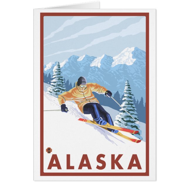 Downhhill Snow Skier - Alaska (Vorne)