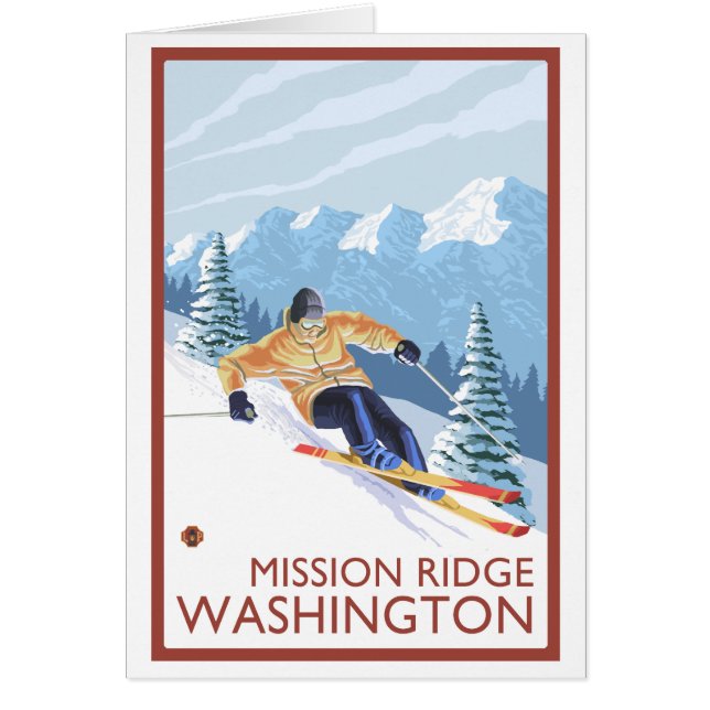 Downhhill Snow Skier - Mission Ridge, Washington (Vorne)