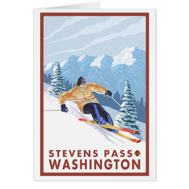 Downhhill Snow Skier - Stevens Pass, Washington (Vorne)