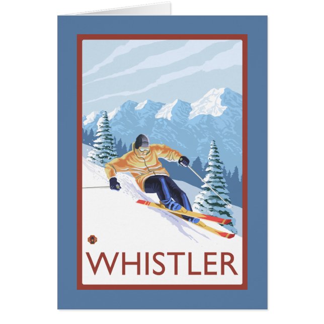 Downhhill Snow Skier - Whistler, BC Kanada (Vorne)