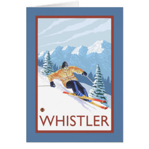 Downhhill Snow Skier - Whistler, BC Kanada