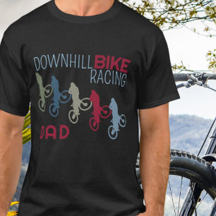 Downhill Bike Racing Vater T-Shirt