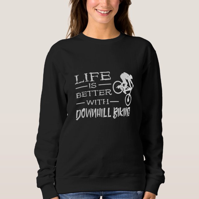 Downhill Biking Biker MTB Downhill Sweatshirt (Vorderseite)