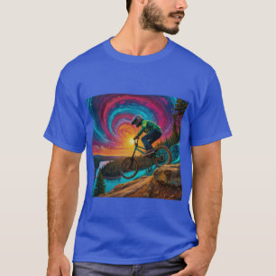 Downhill BMX Fahrt an einem Waldsee T-Shirt