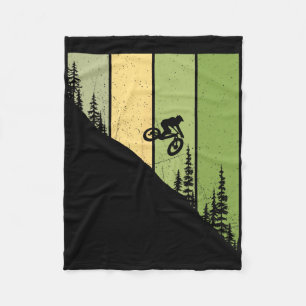 Downhill-Fahrer Mtb - Mountainbike-Fahren Fahrrad Fleecedecke