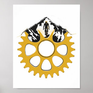 Downhill-Fahrrad Mountainbike Mtb Coole Hobbys Für Poster