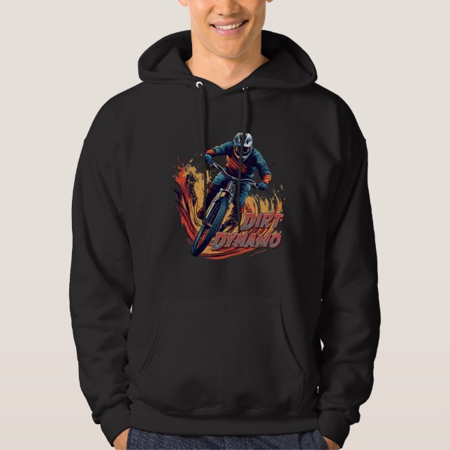 Downhill Graphic and Text Hoodie (Vorderseite)