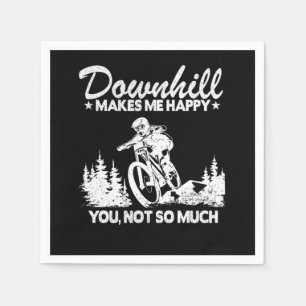 Downhill macht mich glücklich mit Mountain Biking Serviette