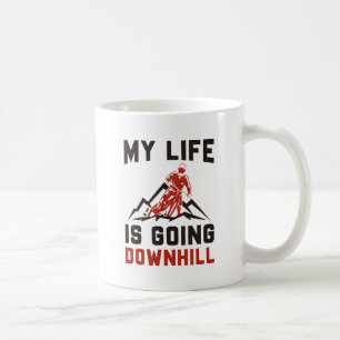Downhill-Mountainbike-Fahren Kaffeetasse
