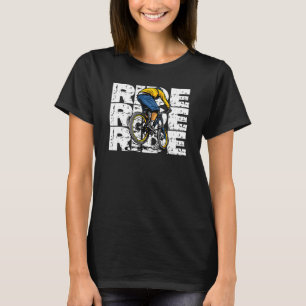 Downhill-Mountainbike MTB-Radrennen Ride BMX T-Shirt