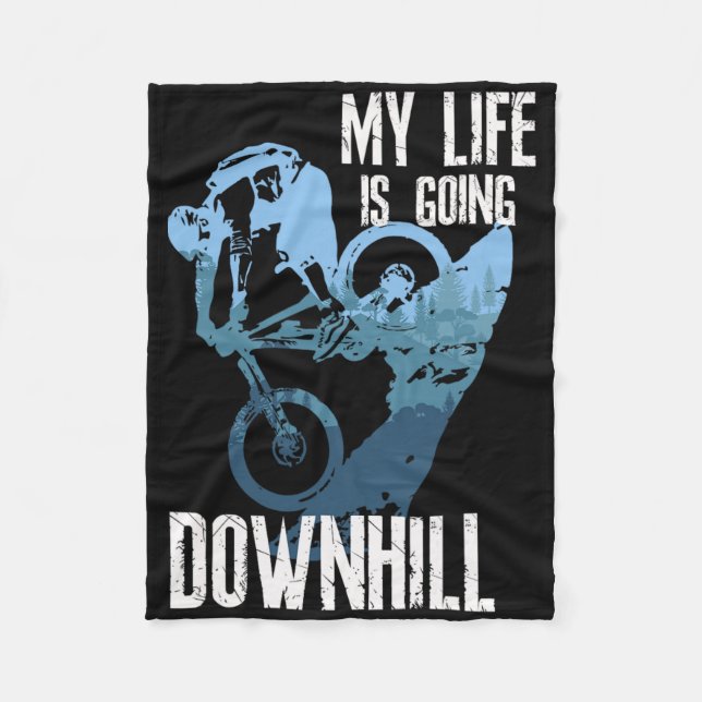 Downhill-Mountainbiking Enduro MTB-Radsport  Fleecedecke (Vorderseite)