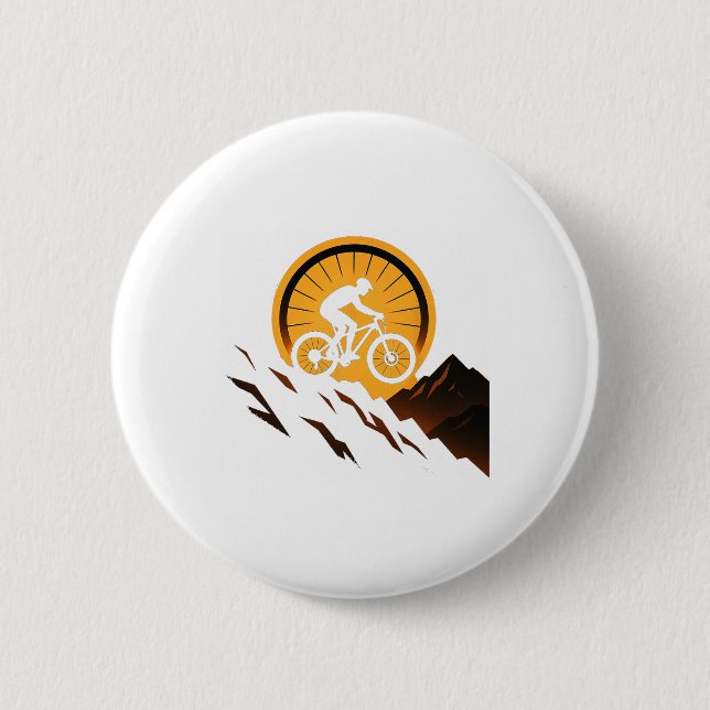 Downhill-Rad-Design Sunset Ride Trail Explorer Button (Vorderseite)