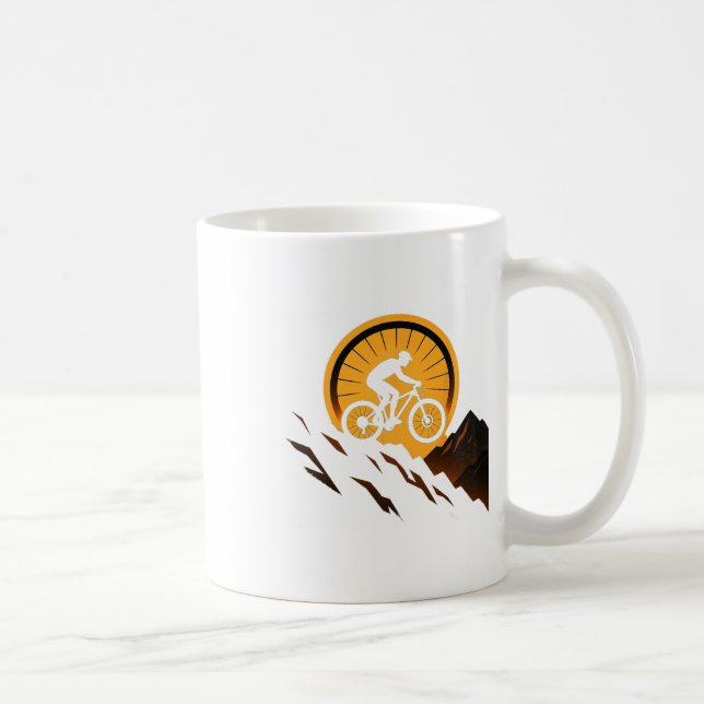 Downhill-Rad-Design Sunset Ride Trail-Explorer Kaffeetasse (Rechts)