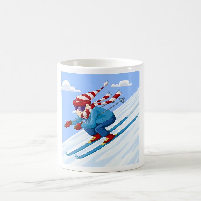 Downhill Skier Kaffeetasse (Von Creator hochgeladen)
