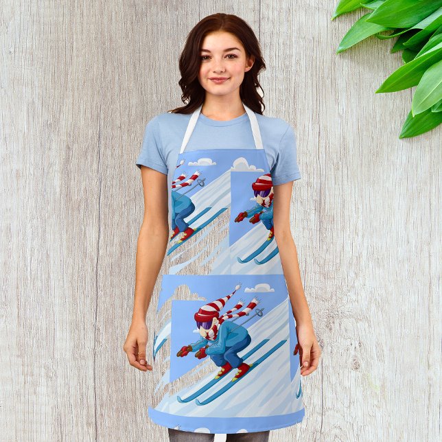 Downhill Skier Schürze (Von Creator hochgeladen)