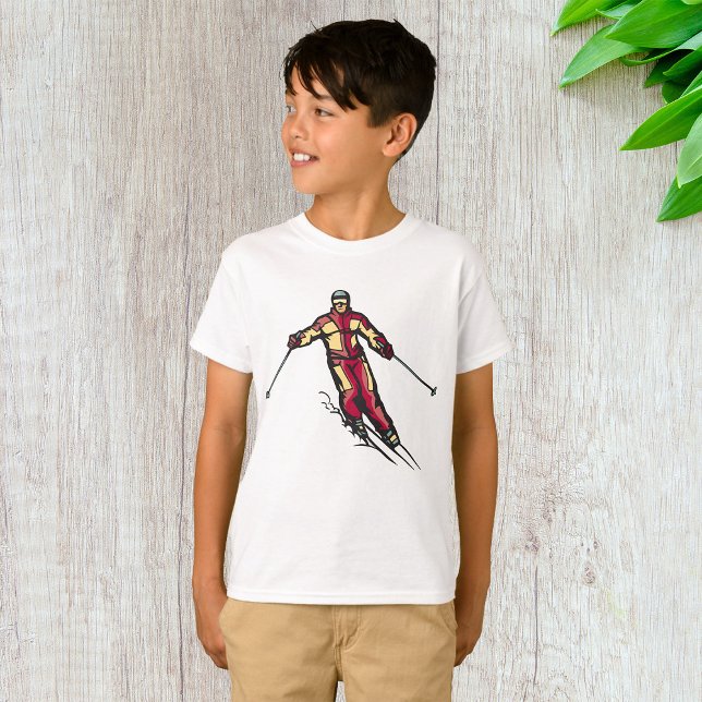 Downhill Skier T-Shirt (Von Creator hochgeladen)