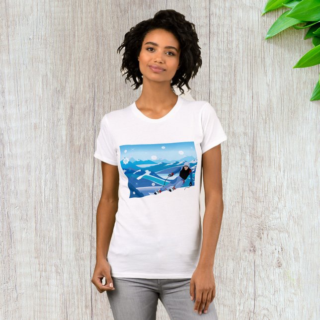 Downhill Skier Womens T - Shirt (Von Creator hochgeladen)
