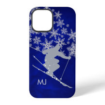 Downhill Snow Ski Blue Monogram