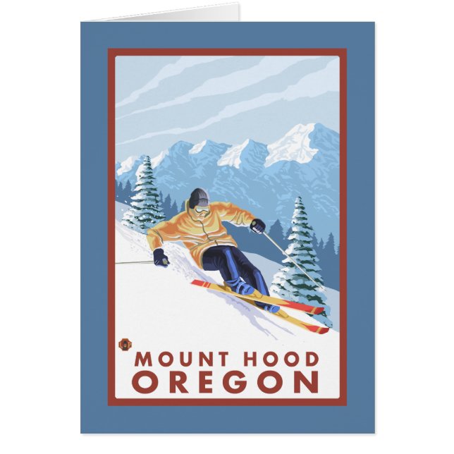 Downhill Snow Skier - Berghof, Oregon (Vorne)