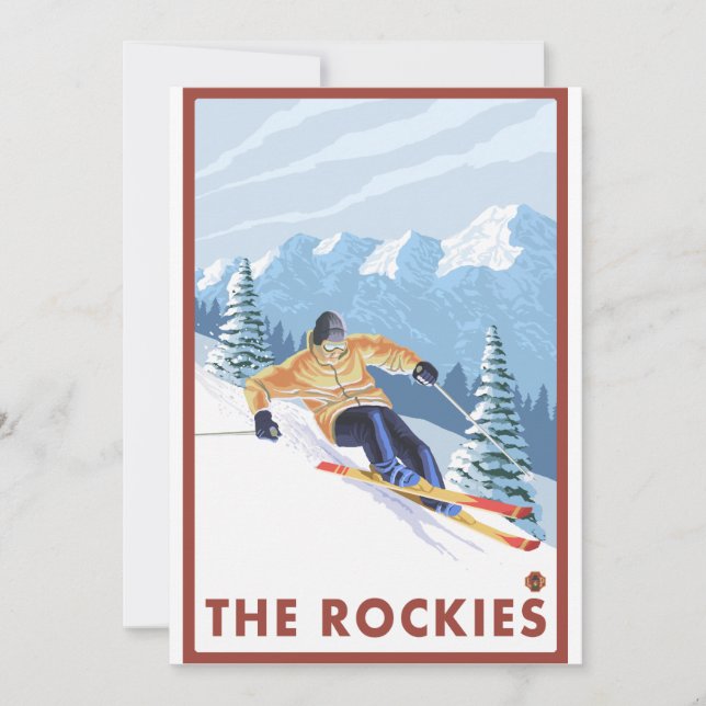 Downhill Snow Skier - Die Rockies (Vorderseite)