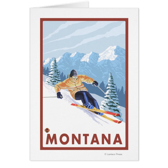 Downhill Snow Skier - Montana (Vorne)