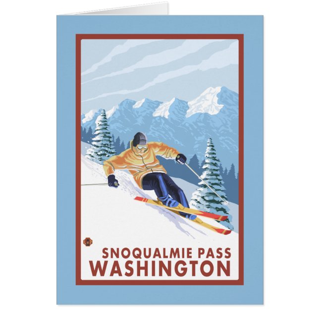 Downhill Snow Skier - Snoqualmie Pass, WA (Vorne)