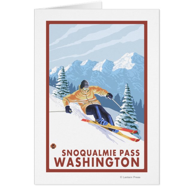 Downhill Snow Skier - Snoqualmie Pass, WA (Vorne)