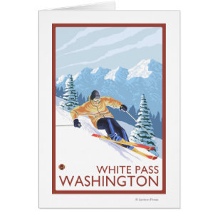 Downhill Snow Skier - White Pass, Washington