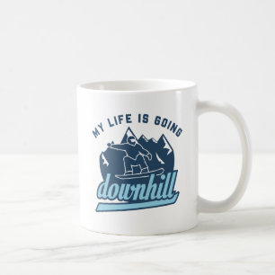 Downhill Snowboarding Kaffeetasse