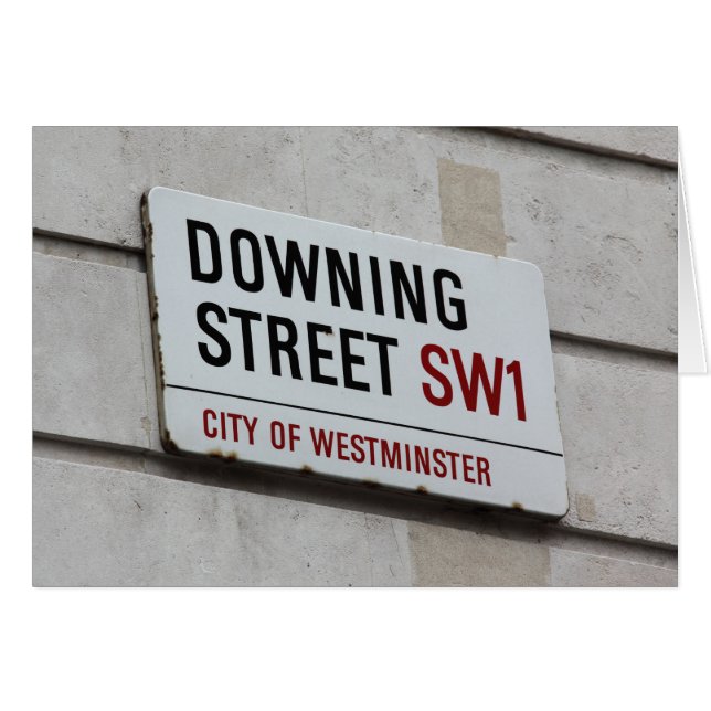 Downing Street Sign (Vorderseite (Horizontal))
