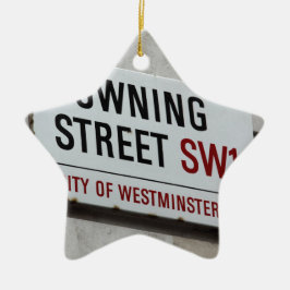 Downing Street Sign Keramikornament