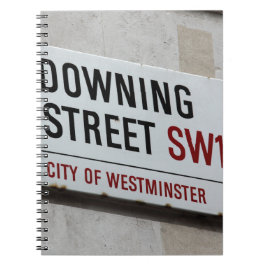 Downing Street Sign Notizblock